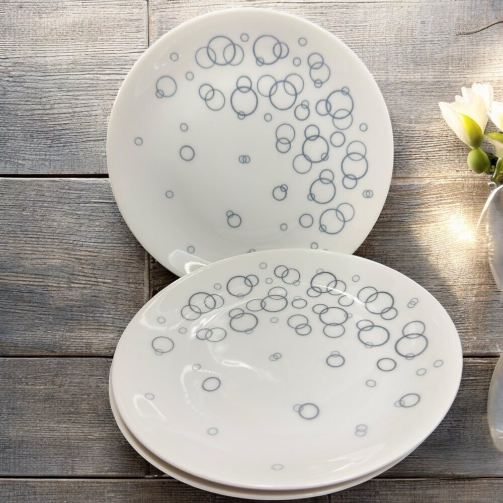 Arzberg Circle Bubbles Dish Plate‎ Porcelain Made In Germany Dishes Plates Set 3